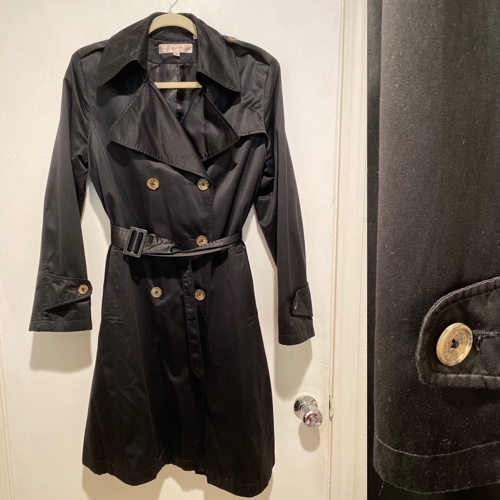 Via Spiga Black Trench Coat
